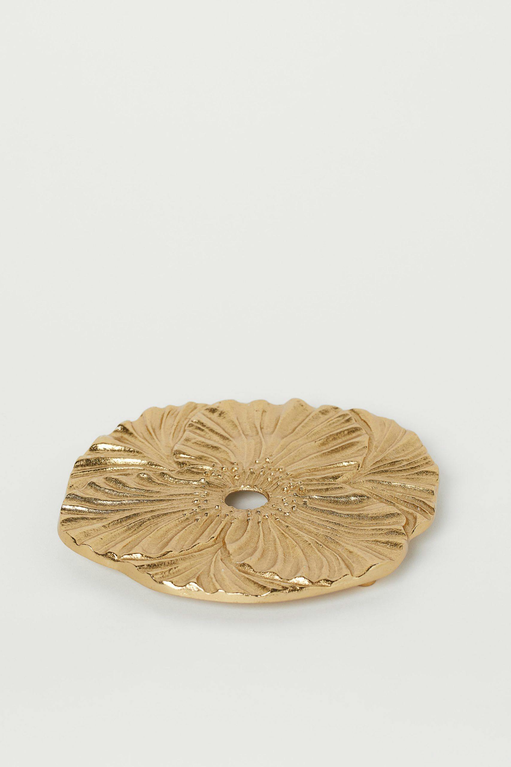 Blomstrende messing Pen glassbrikke